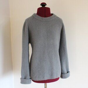 Quince Mongolian Cashmere Fisherman Crewneck Sweater